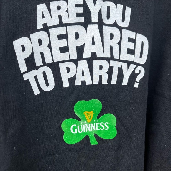 Vintage Guinness Beer T-Shirt / Large / Are You Prepared To Party? - Picture 4 of 5